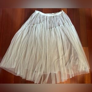 XXL Tule skirt light green colour layered skirt - summer 1980s styled skirt